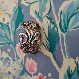 Scrolled Silver Ring
